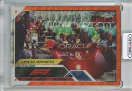 2023 TOPPS CHROME FORMULA 1 Oracle Red Bull Racing Base/F1 Award Winners/Wave Orange Refractors/#188【7/25】