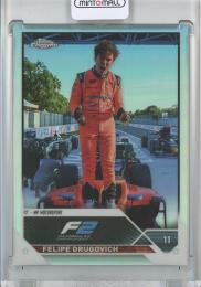 2023 TOPPS CHROME FORMULA 1 Felipe Drugovich Base/F2 Celebrations Variations/#192