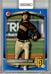 2025 Topps Bowman  Humberto Cruz Base Blue Parallel【052/150】 Padres