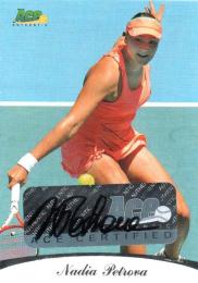 2010 ACE Authentic  Nadia Petrova Autograph 02/85