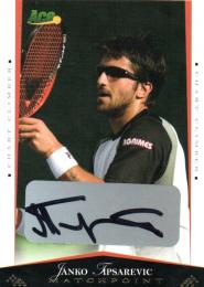 2008 ACE Authentic  Janko Tipsarevic Autograph 10/25