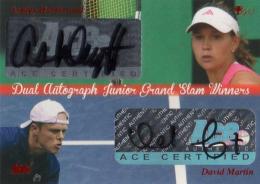 2012 Ace Authentic  Ashley Harkleroad / David Martin Dual Autographs