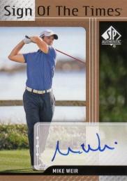 2012 Upper Deck SP Authentic  Mike Weir Autographs