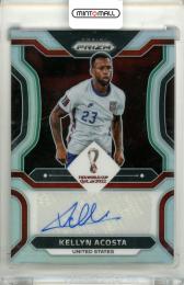 2022 Panini FIFA World Cup Qatar 2022 Kellyn Acosta #S-KAC Signatures Silver Prizm Parallel【64/99】 United States