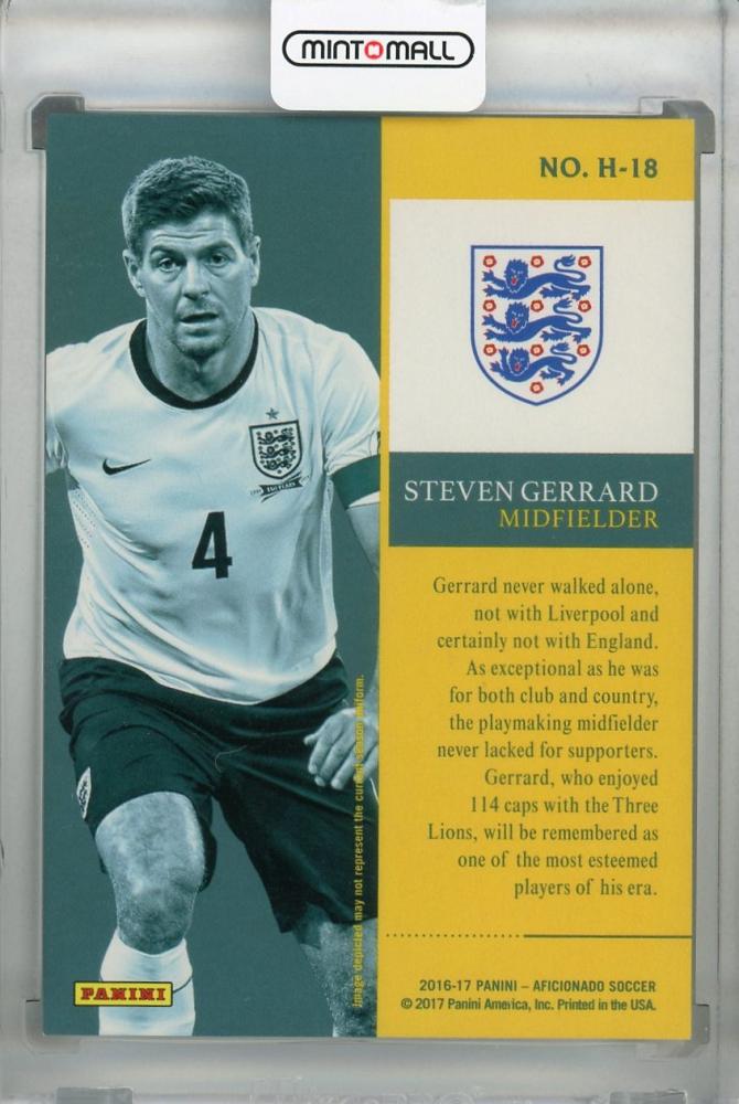 スティーヴン・ジェラード Steven Gerrard Panini サイン スティーブン