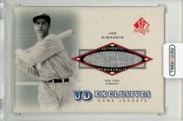 2001 UPPER DECK SP Authentic Joe Dimaggio UD Exclusives Game Jersey #JD【/243】 New York Yankees