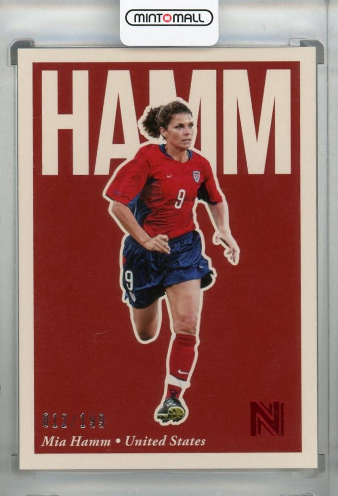 2017 Panini Nobility Mia Hamm Auto USA Ladies Soccer On Card Signs 