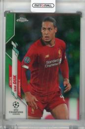 2019-20 Topps Chrome UEFA Champions League Liverpool FC Virgil van Dijk Base Green Bubbles(パラレル版)