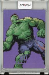 2022 Marvel Fleer Ultra Avengers  Hulk Medallion Amethyst