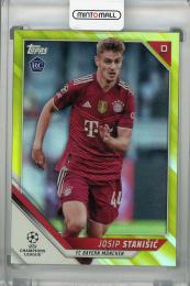 2021-22 Topps UEFA Champions League FC Bayern Munchen Josip Stanisic Base Yellow (RC)(パラレル版) 055/250