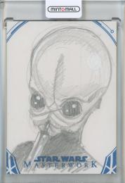 2018 Topps Star Wars Masterwork Figrin D'an and the Modal Nodes Sketche Card Art by Jessica Hickman #NNO【1/1】