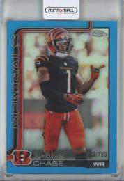 2025 Topps Chrome Ja'Marr Chase Blue Refractors #58【003/150】