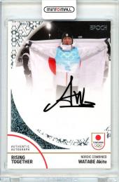 2024 TEAM JAPAN オフィシャルトレーディングカード WINTER OLYMPIANS 渡部暁斗 AUTHENTIC AUTOGRAPH ホログラムB箔 20枚限定【17/20】スキー・ノルディック複合