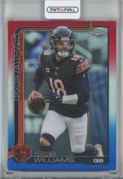 2025 Topps Chrome Caleb Williams Red White and Blue Refractors #52