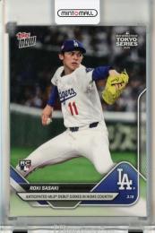2025 Topps Now Roki Sasaki Anticipated MLB Debut Comes in Home Country RC #3