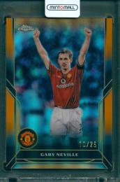 2024-25 TOPPS Chrome Manchester United Soccer Deluxe Edition Gary Neville Old Trafford Ovation Orange Reflactor【10/25】