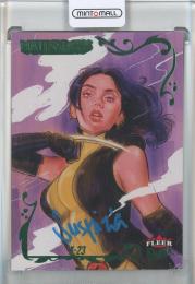 2024 Fleer Ultra Marvel Matriarchs Suspiria Vilchez/X-23 Green Foil Autographs #25【29/80】