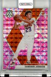 2019-20 Panini Mosaic Cameron Johnson #203 Base Camo Pink Mosaic Parallel Suns