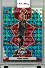2021-22 Panini Mosaic Tyler Herro #53 Base Peacock Choice Parallel Heat