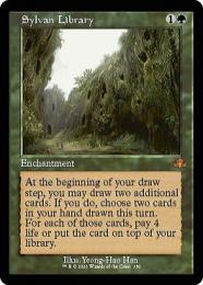 ●SALE●【DMR】【ENG】【Foil】《森の知恵/Sylvan Library》 旧枠版 EX
