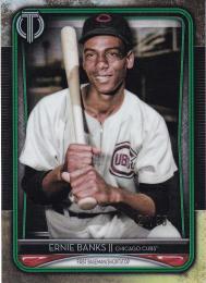 2020 Topps Tribute Chicago Cubs Ernie Banks Base Greenパラレル版 21/99