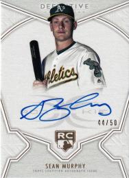 2020 Topps Definitive Collection Oakland Athletics Sean Murphy Definitive Rookie Autographs 44/50