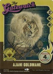 ●SALE●【SLD】【ENG】【Foil】《黄金のたてがみのアジャニ/Ajani Goldmane》 サイン版