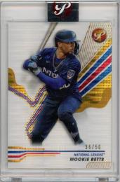 2024 Topps Pristine Mookie Betts Gold Pristine Refractors【36/50】 Los Angeles Dodgers
