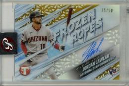 2024 Topps Pristine Jordan Lawlar Frozen Ropes Autographs Gold Refractors【35/50】 Arizona Diamondbacks