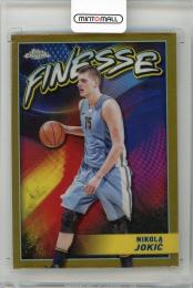 2023-24 TOPPS Chrome Nikola Jokic Finesse Gold Refractors #F5【08/50】 Denver Nuggets