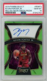 2019-20 PANINI Select Kevin Porter Jr. Rookie Signature Neon Green #RSKPJ 49枚限定【22/49】【PSA10】《Gem-MINT》 Celeveland Cavaliers