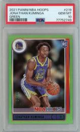 2021-22 PANINI Hoops Jonathan Kuminga RC Green #219 99枚限定【88/99】【PSA10】《Gem-MINT》 Golden State Warriors