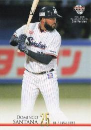 2021 BBM 2ndバージョン #372 サンタナ(ヤクルト) 1stバージョンアップデート版レギュラーカード