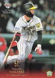 2021 BBM 2ndバージョン #513 中野拓夢(阪神) レギュラーカード RC