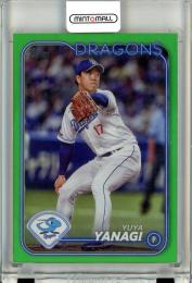 2024 TOPPS NPB ベースボールカード 柳裕也 #99 Green Foil Parallel【18/99】 中日