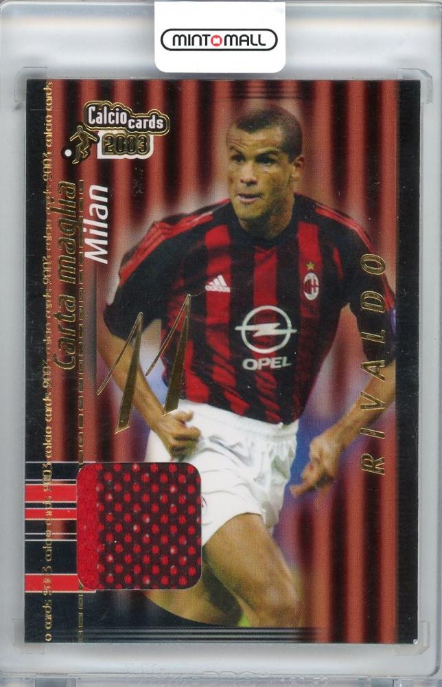PANINI CALCIO 2003 AC Milan リバウド づらかっ ジャージカード