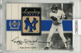 2000 Upper Deck Yankees Legends Reggie Jackson Legendary Lumber Gold #RJLL