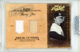 2004 Playoff Prime Cuts Barry Zito #TL-5 Timeline Dual Relic Card【5/5】 Oakland Athletics