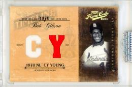 2004 Playoff Prime Cuts Bob Gibson #TL-7 Timeline Dual Relic Card【15/25】 St. Louis Cardinals