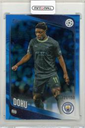 2025-26 TOPPS UEFA Club Competitions Jeremy Doku Blue Raindrops #47【121/150】 Manchester City