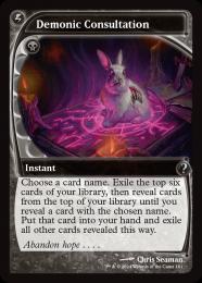 MTG foil 英語版 Demonic Consultation 未来予知 MTG Demonic Consultation foil 英語版 - メルカリ