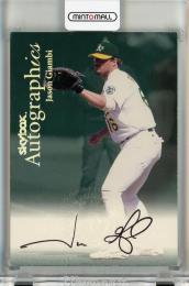 2000 SkyBox Autographics Jason Giambi Auto #46《傷、白かけあり》