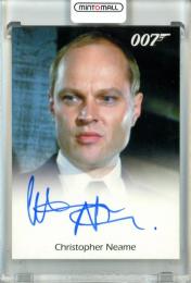 2017 Rittenhouse James Bond Archives Final Edition Christopher Neame as Fallon Full Bleed Autographs