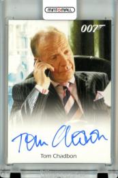 2017 Rittenhouse James Bond Archives Final Edition Tom Chadbon as Stockbroker Full Bleed Autographs