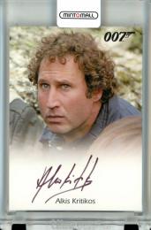 2017 Rittenhouse James Bond Archives Final Edition Alkis Kritikos as Santos Full Bleed Autographs