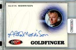 2011 Rittenhouse James Bond Mission Logs Aleta Morrison as Flying Circus Pilot #A175 Autographs