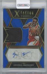 2022-23 PANINI Select X-Factor Memorabilia Signatures Blue / ONYEKA OKONGWU(Atlanta Hawks) 【38/49】