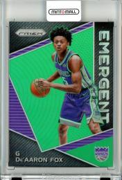 2017-18 Panini Prizm  De'aaron Fox Emergent Green Prizm