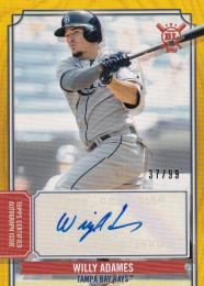 2019 Topps Big League Tampa Bay Rays Willy Adams Big League Autographs 37/99