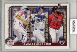 2025 TOPPS  Luis Arraez/Shohei Ohtani/Marcell Ozuma/San Diego Padres/Los Angeles Dodgers/Atlanta Braves